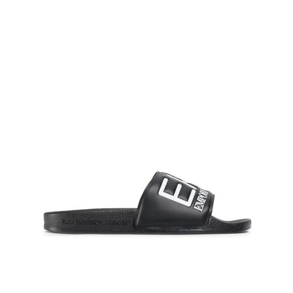 NEW EA7 Emporio Armani Mens Slide Sandals Black XCP001 XCC22 Size 11 / 44 main image 6